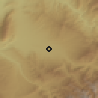Shaded relief of the 54 km around Tāloqān, drawn from the GMTED2010 grid