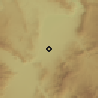 Shaded relief of the 55 km around Baġlān, drawn from the GMTED2010 grid