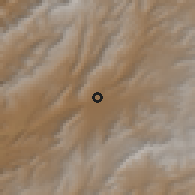 Shaded relief of the 56 km around Urūzgān, drawn from the GMTED2010 grid
