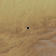 Shaded relief of the 55 km around Darzi Āb, drawn from the GMTED2010 grid