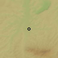 Shaded relief of the 54 km around Dawlātābād, drawn from the GMTED2010 grid