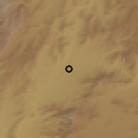 Shaded relief of the 56 km around Deh Rawūd, drawn from the GMTED2010 grid