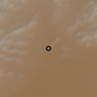Shaded relief of the 55 km around Ġaznī, drawn from the GMTED2010 grid