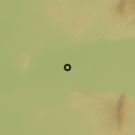 Shaded relief of the 54 km around Hazart Imam, drawn from the GMTED2010 grid