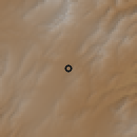 Shaded relief of the 56 km around Orgūn, drawn from the GMTED2010 grid
