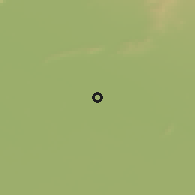 Shaded relief of the 54 km around Qarqīn, drawn from the GMTED2010 grid