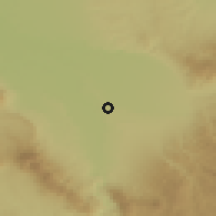 Shaded relief of the 54 km around Qundūz, drawn from the GMTED2010 grid
