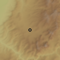 Shaded relief of the 54 km around Rostaq, drawn from the GMTED2010 grid