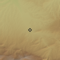 Shaded relief of the 55 km around Sar-e Pul, drawn from the GMTED2010 grid
