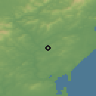 Shaded relief of the 49 km around Ballysimon, drawn from the GMTED2010 grid