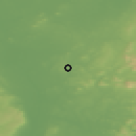 Shaded relief of the 48 km around Ballytore, drawn from the GMTED2010 grid