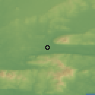 Shaded relief of the 49 km around Ballyvaughan, drawn from the GMTED2010 grid
