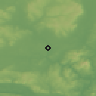 Shaded relief of the 49 km around Bennettsbridge, drawn from the GMTED2010 grid