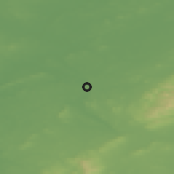 Shaded relief of the 48 km around Birr, drawn from the GMTED2010 grid