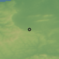Shaded relief of the 49 km around Broadford, drawn from the GMTED2010 grid