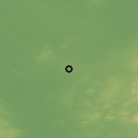 Shaded relief of the 48 km around Brownstown, drawn from the GMTED2010 grid