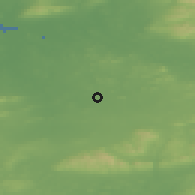 Shaded relief of the 49 km around Bruff, drawn from the GMTED2010 grid