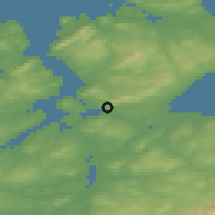 Shaded relief of the 47 km around Burnfoot, drawn from the GMTED2010 grid