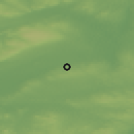 Shaded relief of the 48 km around Cabragh, drawn from the GMTED2010 grid