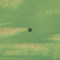 Shaded relief of the 49 km around Cahir, drawn from the GMTED2010 grid