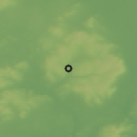 Shaded relief of the 48 km around Castlecomer, drawn from the GMTED2010 grid
