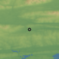 Shaded relief of the 49 km around Castlelyons, drawn from the GMTED2010 grid