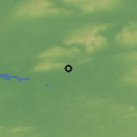 Shaded relief of the 48 km around Ardnacrusha, drawn from the GMTED2010 grid