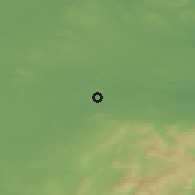 Shaded relief of the 48 km around Celbridge, drawn from the GMTED2010 grid