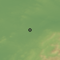 Shaded relief of the 48 km around Clane, drawn from the GMTED2010 grid