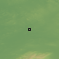 Shaded relief of the 48 km around Clara, drawn from the GMTED2010 grid