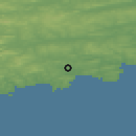 Shaded relief of the 49 km around Clonakilty, drawn from the GMTED2010 grid