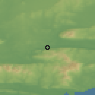 Shaded relief of the 49 km around Clonmel, drawn from the GMTED2010 grid