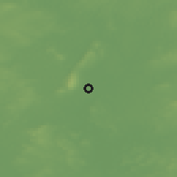 Shaded relief of the 48 km around Clontuskert, drawn from the GMTED2010 grid