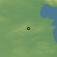 Shaded relief of the 48 km around Collon, drawn from the GMTED2010 grid