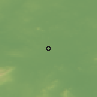 Shaded relief of the 48 km around Coolagary, drawn from the GMTED2010 grid