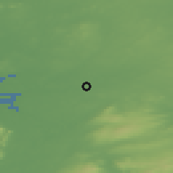 Shaded relief of the 48 km around Craughwell, drawn from the GMTED2010 grid
