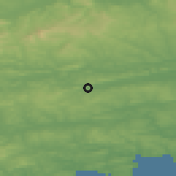 Shaded relief of the 49 km around Crookstown, drawn from the GMTED2010 grid