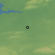 Shaded relief of the 49 km around Croom, drawn from the GMTED2010 grid