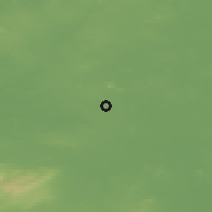 Shaded relief of the 48 km around Daingean, drawn from the GMTED2010 grid