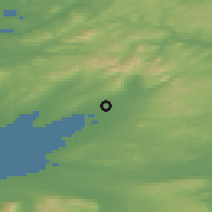 Shaded relief of the 48 km around Donegal, drawn from the GMTED2010 grid