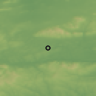 Shaded relief of the 49 km around Doneraile, drawn from the GMTED2010 grid