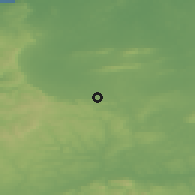 Shaded relief of the 49 km around Drumcollogher, drawn from the GMTED2010 grid