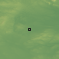 Shaded relief of the 48 km around Drumconrath, drawn from the GMTED2010 grid