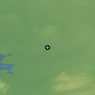 Shaded relief of the 48 km around Athenry, drawn from the GMTED2010 grid