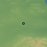 Shaded relief of the 48 km around Dunboyne, drawn from the GMTED2010 grid