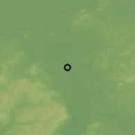 Shaded relief of the 48 km around Athy, drawn from the GMTED2010 grid