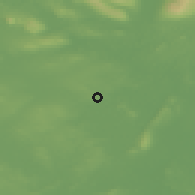 Shaded relief of the 48 km around Elphin, drawn from the GMTED2010 grid
