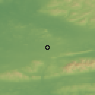 Shaded relief of the 49 km around Emly, drawn from the GMTED2010 grid