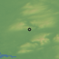 Shaded relief of the 48 km around Feakle, drawn from the GMTED2010 grid