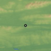Shaded relief of the 49 km around Fermoy, drawn from the GMTED2010 grid